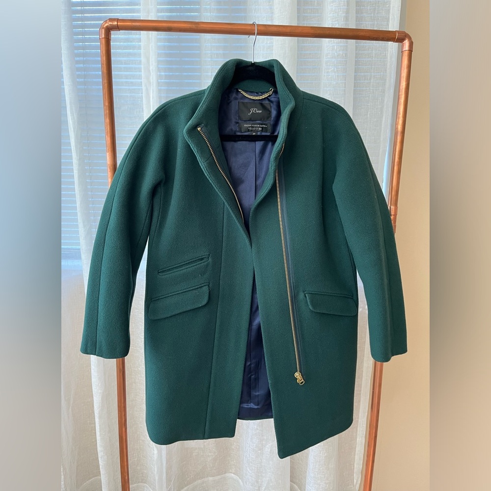 J. Crew cocoon coat in Italian stadium-cloth wool. 2P. Excellent condition.